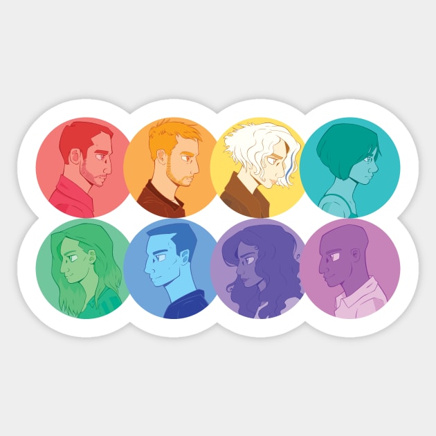 Rainbow Sense8 Sticker by jzanderk